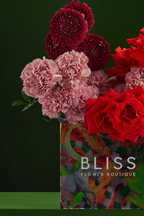 RED BEAN COOKIE - BLISS POSIE BAG - BLISS FLOWER BOUTIQUE