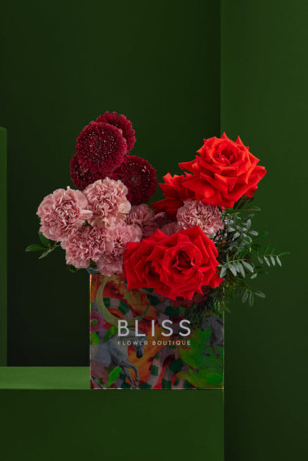 RED BEAN COOKIE - BLISS POSIE BAG - BLISS FLOWER BOUTIQUE