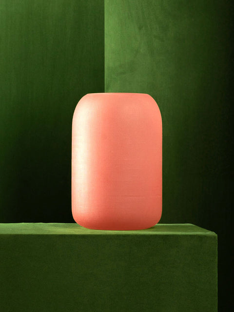 BLISS GLASS VASE - SALMON PINK - BLISS FLOWER BOUTIQUE