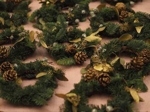 Christmas Pine Wreaths - BLISS FLOWER BOUTIQUE